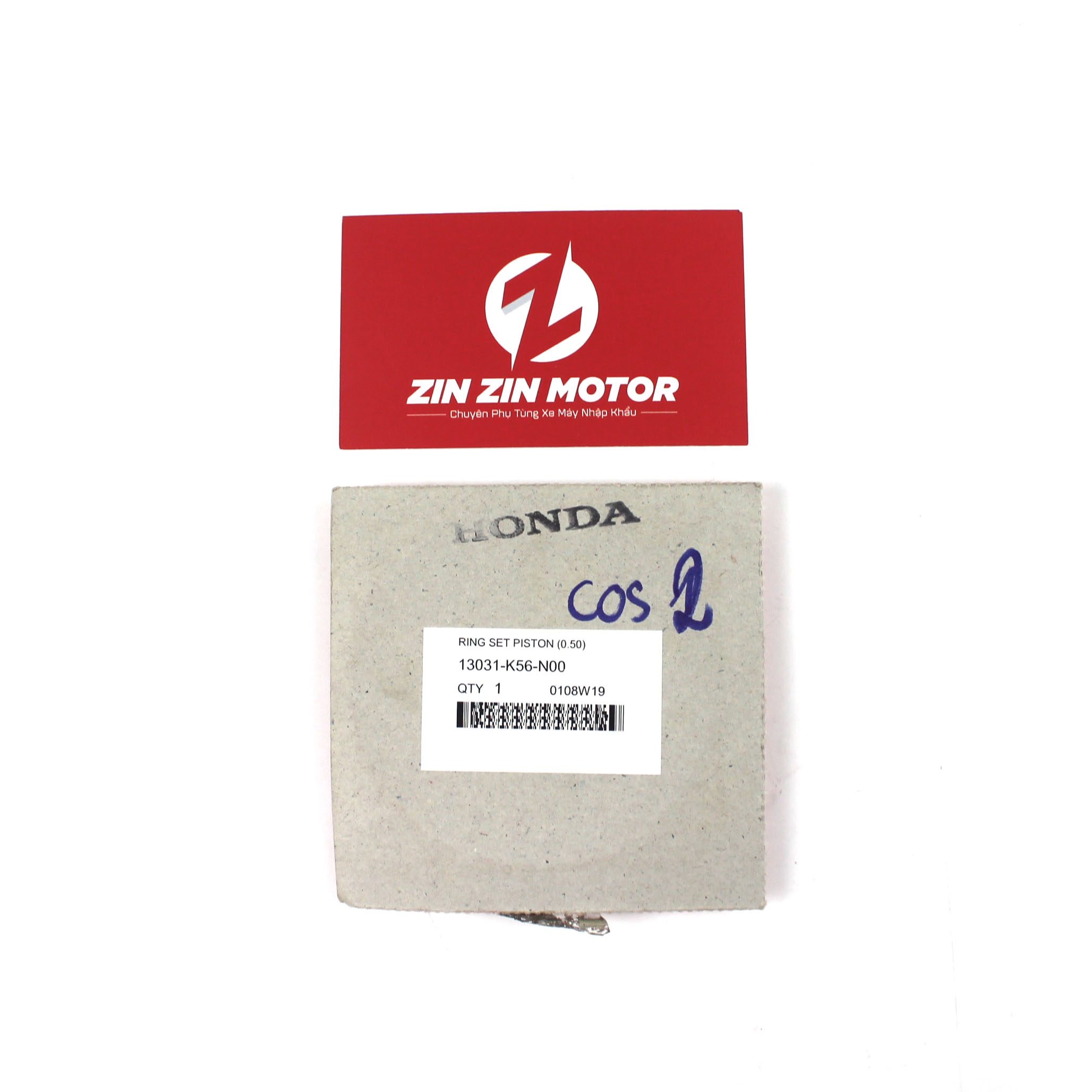 Bộ Xéc Măng Bạc Piston Cos 2 - Sonic 150R, Winner, Winner X, Supra GTR 2020, CBR 150R, CB 150R