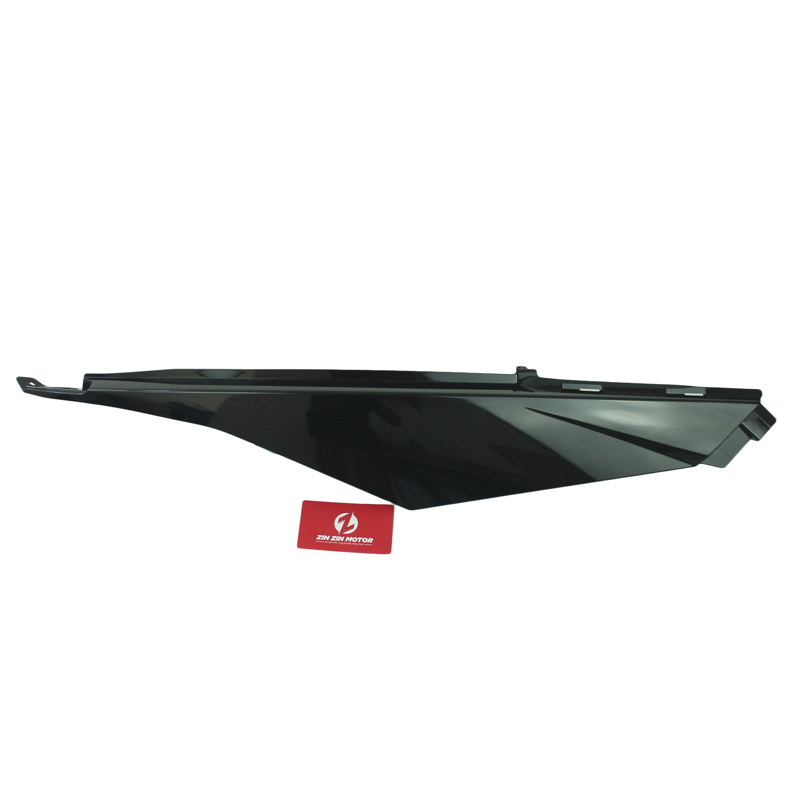 Ốp Sườn, Bụng Sau Satria FI, Raider FI Đen Bóng Phải