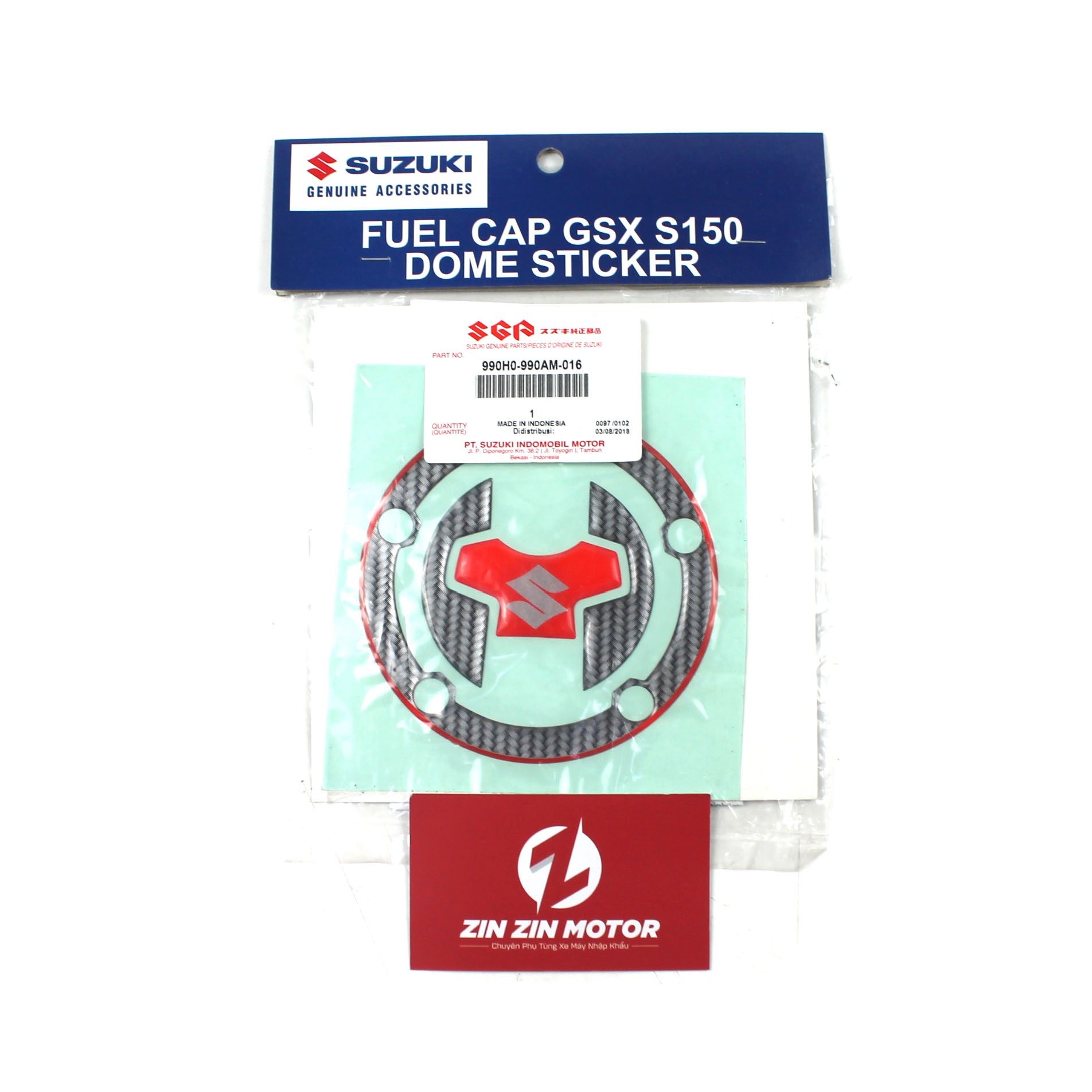 Tem Dán Nắp Bình Xăng - GSX S150