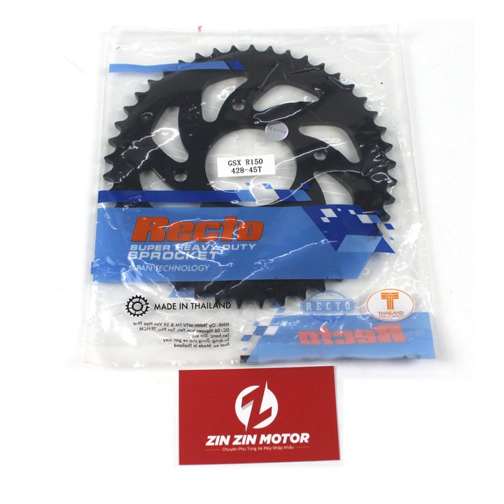 Dĩa Recto 45T - GSX R150, GSX S150, Bandit 150