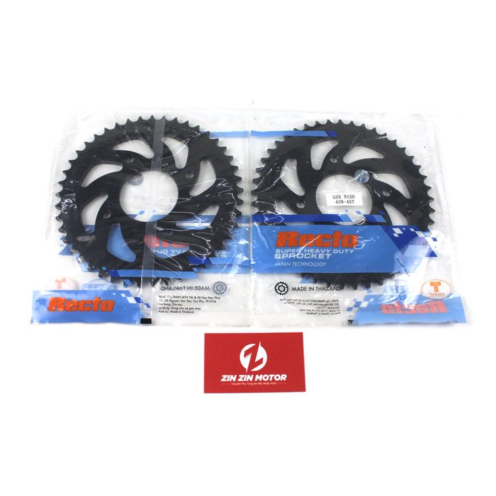 Dĩa Recto 45T - GSX R150, GSX S150, Bandit 150