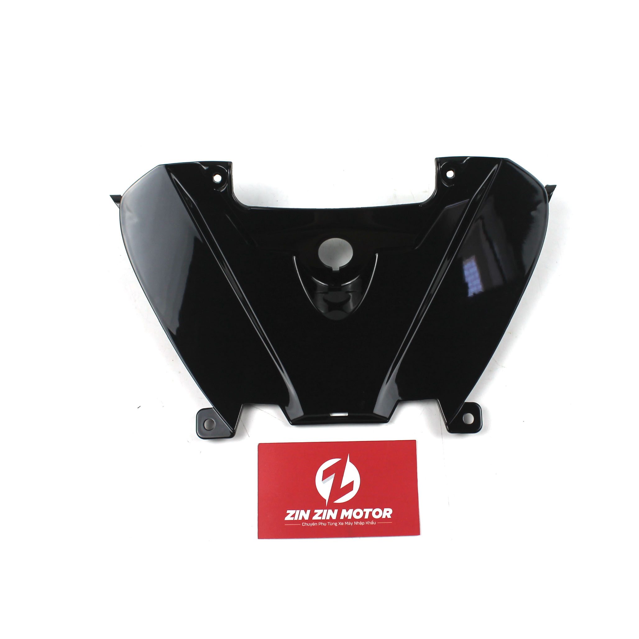 Ốp Ổ Khóa Yên Sau GSX R150, GSX S150 Đen Bóng