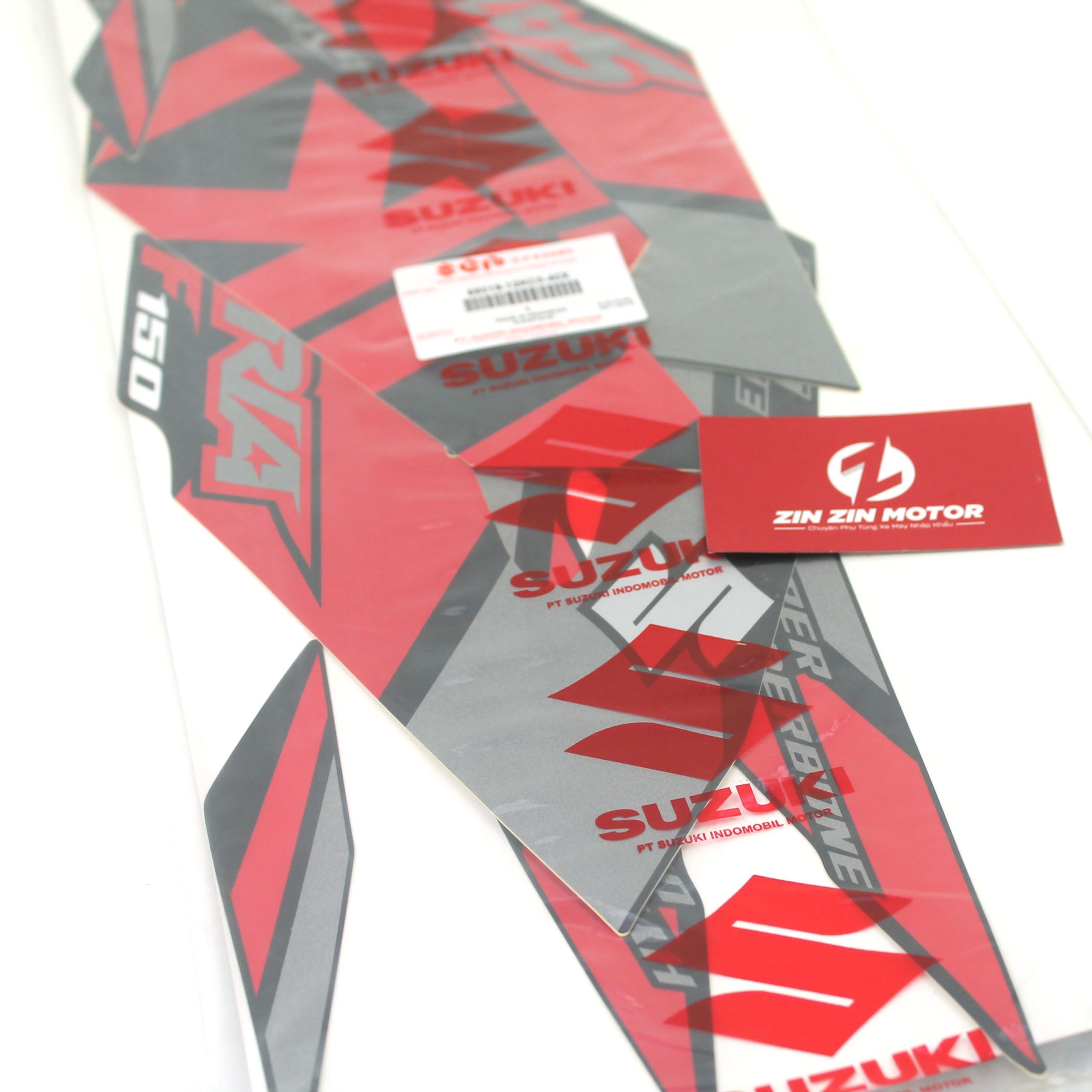 Tem Đỏ Đen Xám 2020 - Satria FI, Raider FI