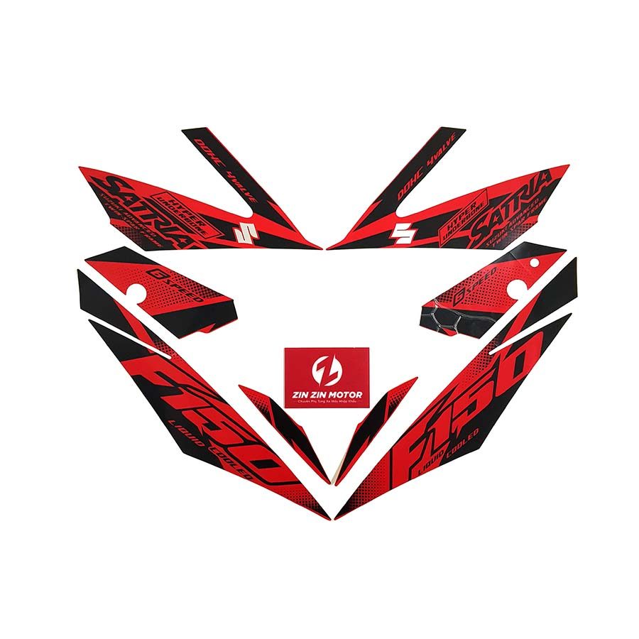 Tem Đỏ Đen 2018 - Satria FI, Raider FI