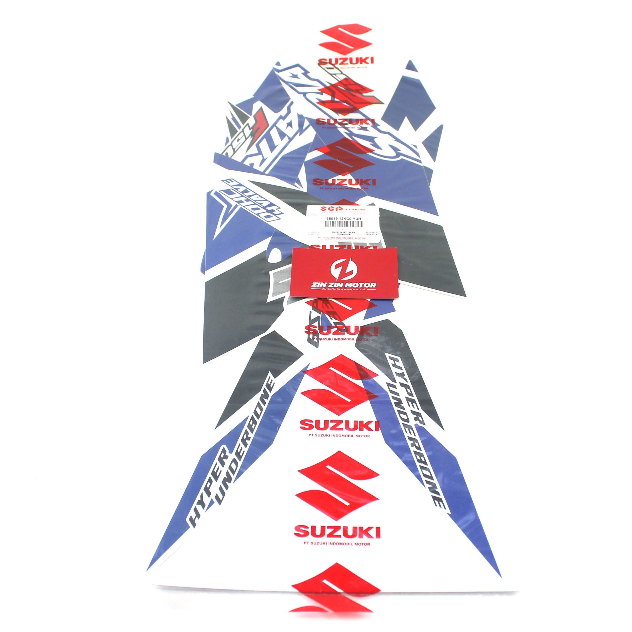 Tem Trắng Xanh 2020 - Satria FI, Raider FI
