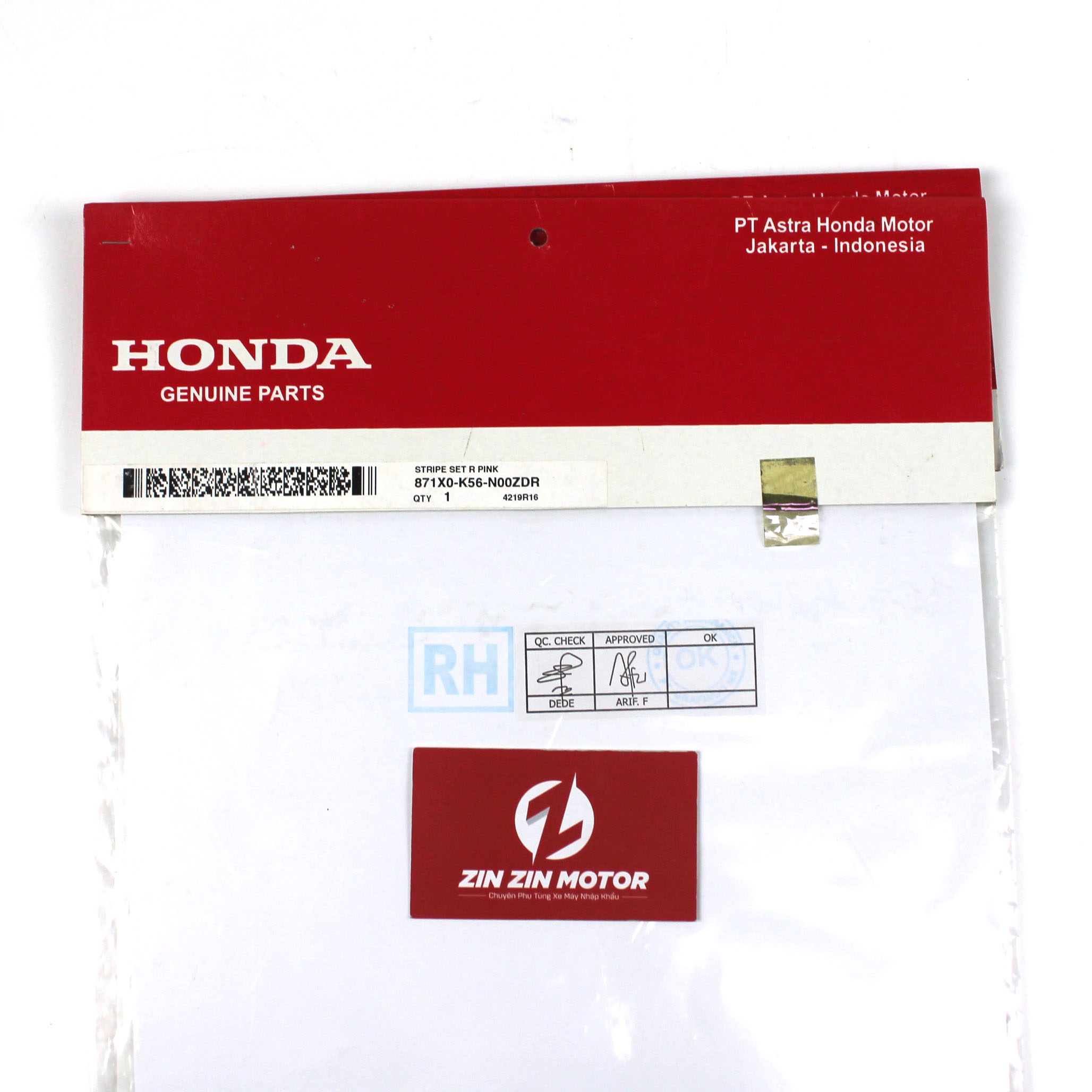 Tem 2016 Hồng Phải - Sonic 150R
