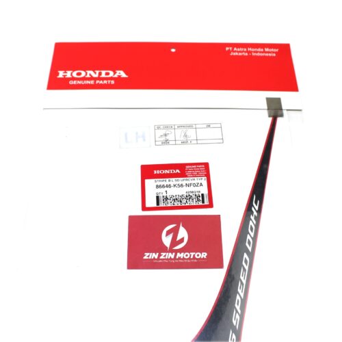 Tem 2019 Lườn Sau Trái Đỏ Trắng Đen - Sonic 150R