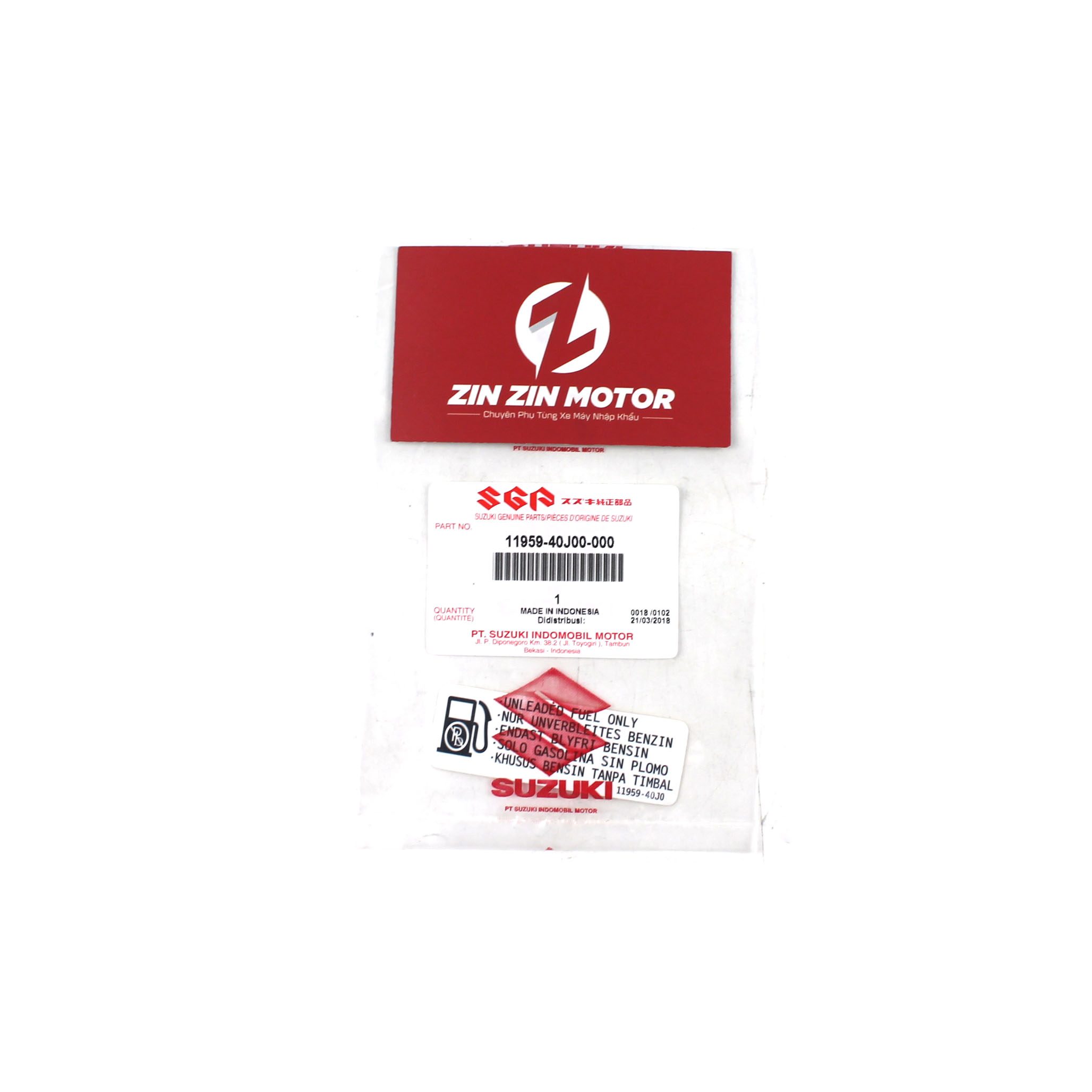 Tem Thông Số Bình Xăng - Raider FI, Satria FI, GSX R150, GSX S150
