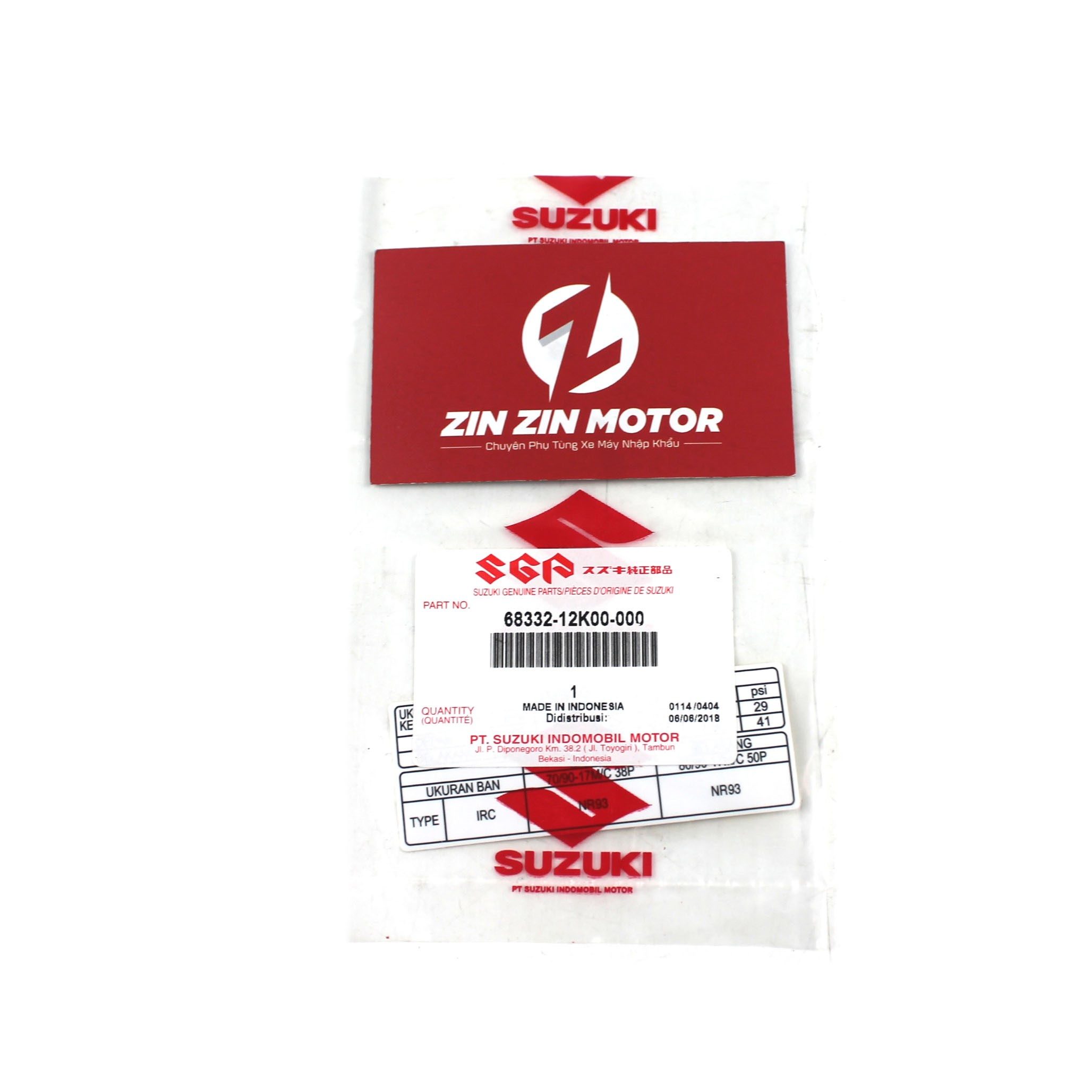 Tem Thông Số Gắp - Satria FI, Raider FI