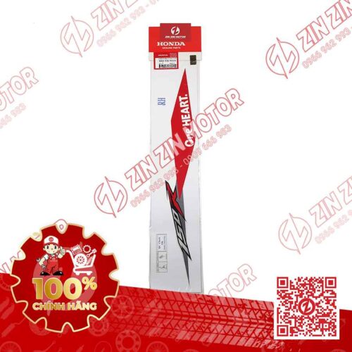 Tem Bụng Sau Phải Sonic 150R K56 Trắng Đỏ Red Racing