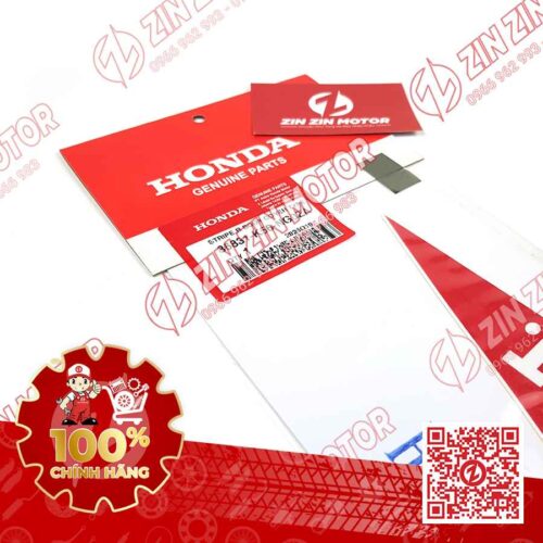 Alternative view of Tem Bụng Sau Phải Sonic 150R K56 Trắng Đỏ Red Racing