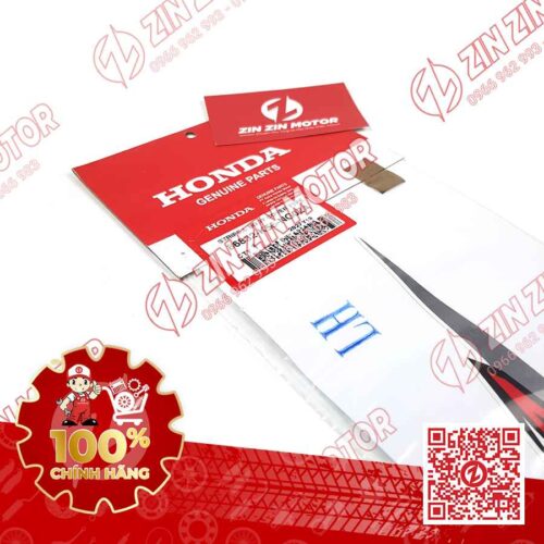 Alternative view of Tem Bụng Sau Trái Sonic 150R K56 Trắng Đỏ Red Racing