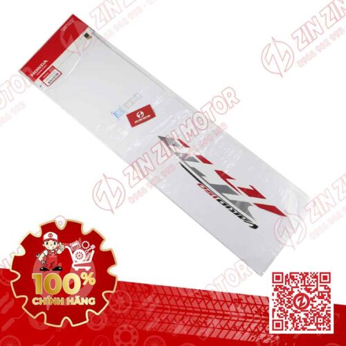 Tem Bụng Sau Trái Vario 150 K59J Trắng Đỏ