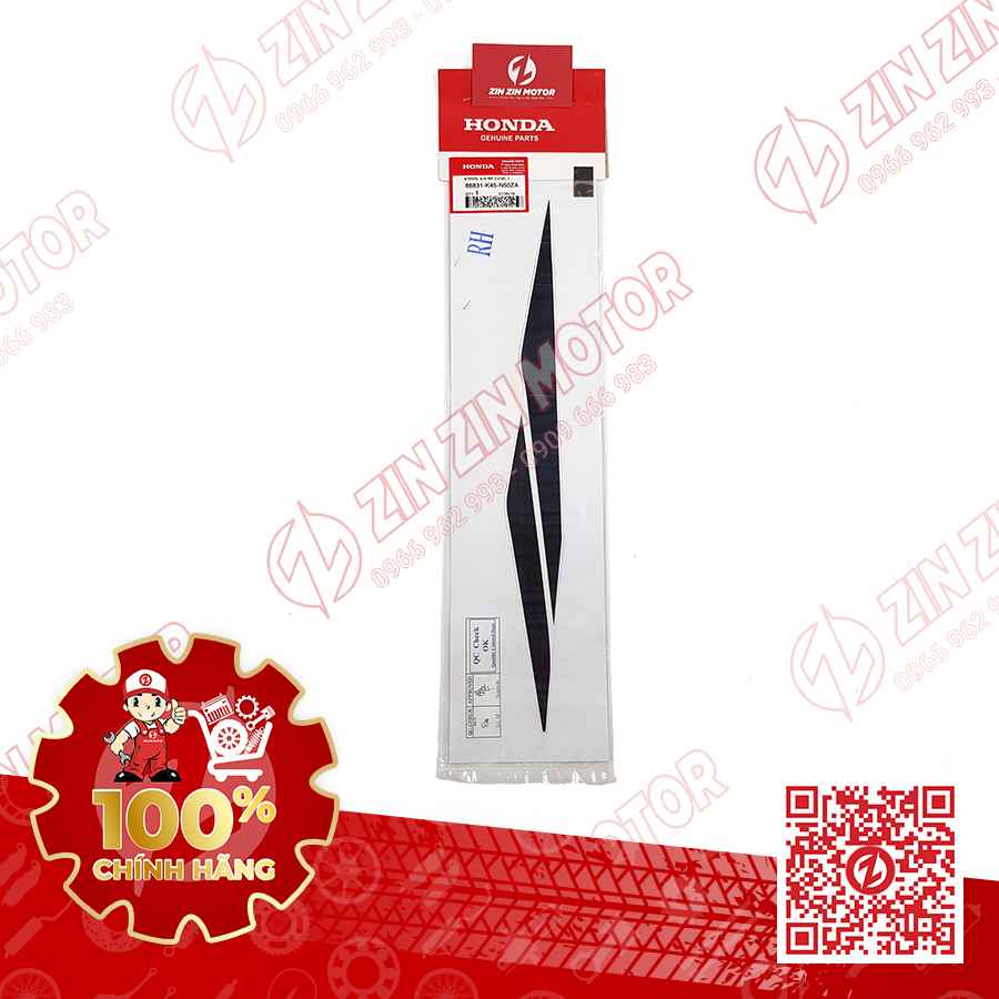 Tem Ốp Sườn Dưới Phải CBR 150R K45N Repsol
