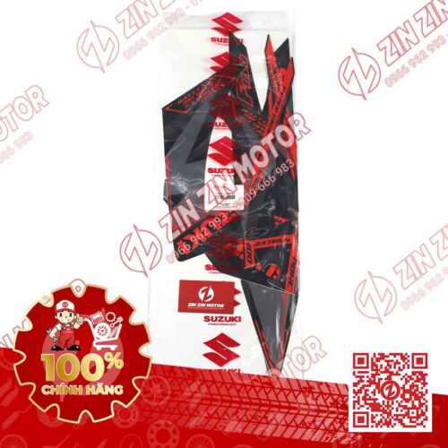 Tem Raider Xăng Cơ Đen Cam Limited