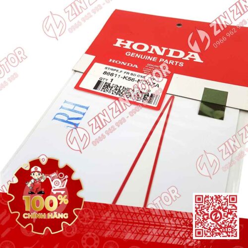 Alternative view of Tem Tai Thỏ Phải Sonic 150R K56 Trắng Đỏ Red Racing
