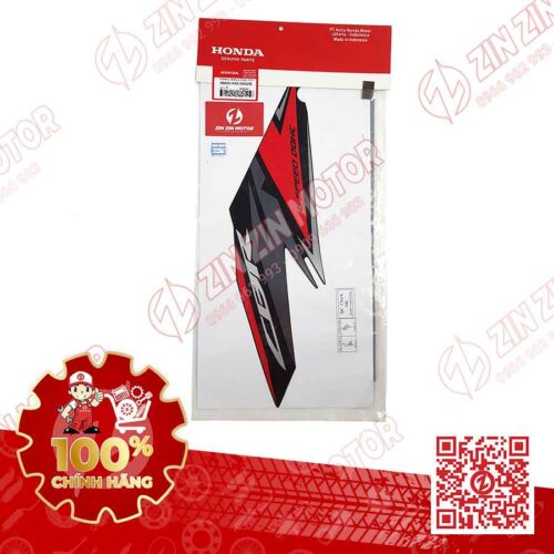 Tem Yếm Trái CBR 150R K45N Đen Đỏ