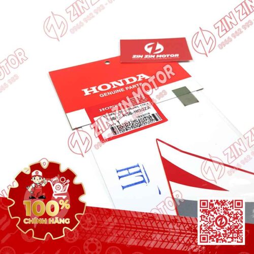 Alternative view of Tem Yếm Trái Sonic 150R K56 Trắng Đỏ Red Racing