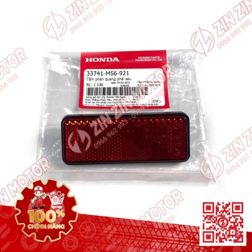 Mắt Mèo Phản Quang Vario 160 K2S, Vario 150 K59J, Vario 125 K60R, Winner GTR, Supra GTR K56F, PCX 150 (K97, K36J), PCX 160 (K1Z, e:HEV), ADV 150, CBR 150R (K45G, K45N, K45R), Scoopy (K2F, K93) 33741-MS6-921 , 33741MS6921