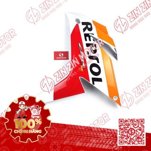 Alternative view of Cánh Yếm, Bửng Trái CBR 150R K45N Trắng Tem Repsol