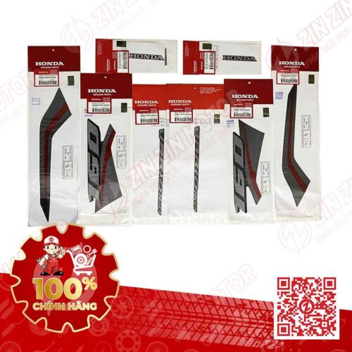 Bộ tem Vario 160 K2S CBS Đen Bạc