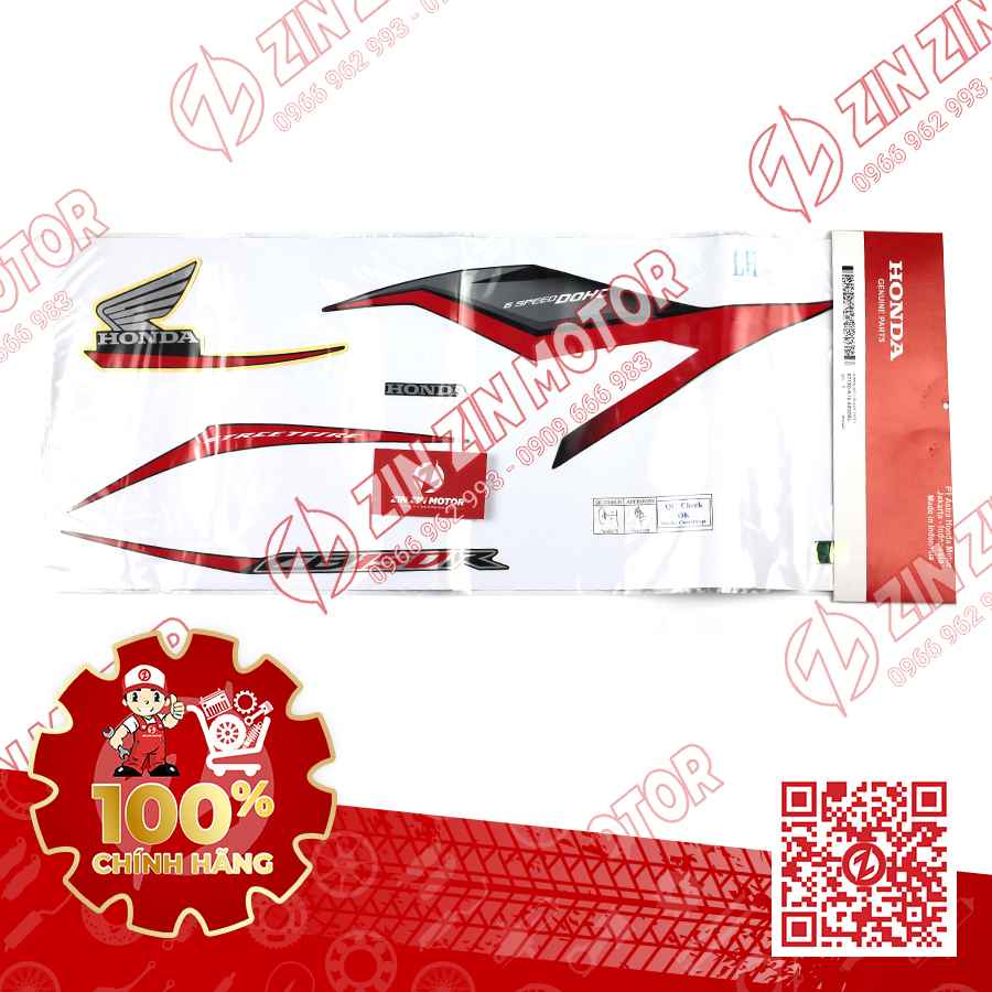 Tem CB150R K15M Trái Đen Đỏ