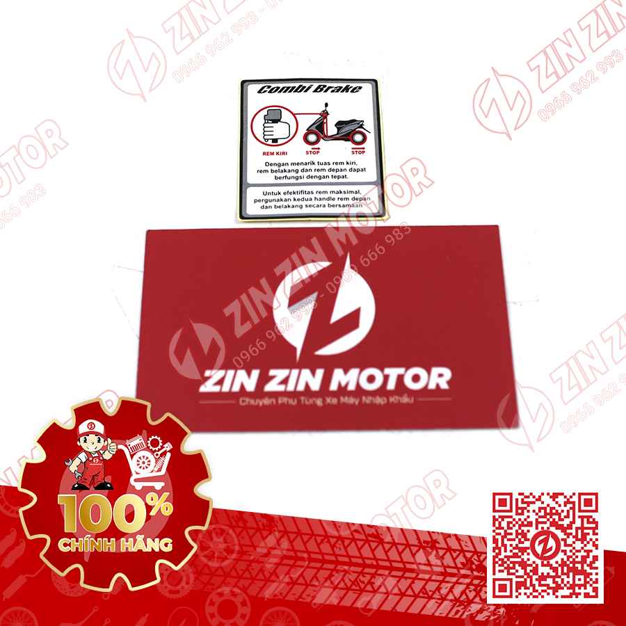 Tem Thông Số Combi Brake Vuông Vario 150 K59, Vario 125 K60
