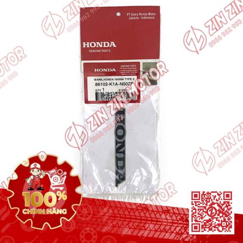 Alternative view of Tem Honda 100mm Dán Yếm BeAT K1A Đen