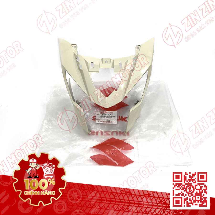 Ốp Đầu Satria Fi , Raider Fi Trắng Ngọc Trai