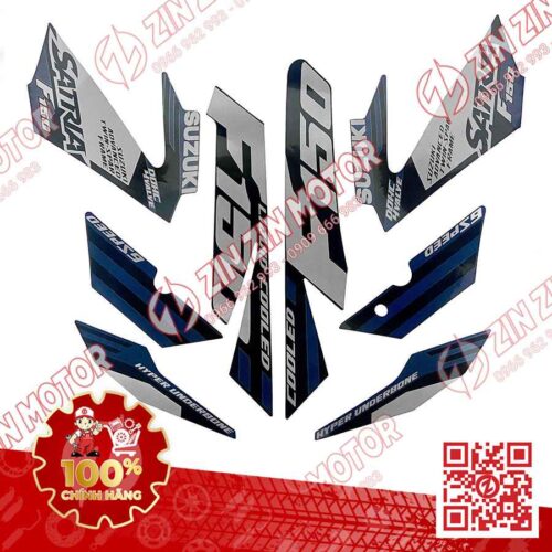 Alternative view of Tem Satria Fi , Raider Fi 2022 Xanh Nhám Đen