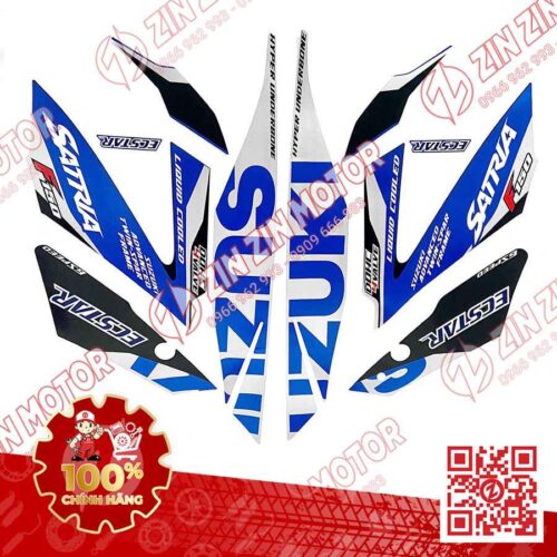 Alternative view of Tem Satria Fi , Raider Fi 2022 Xanh Bạc