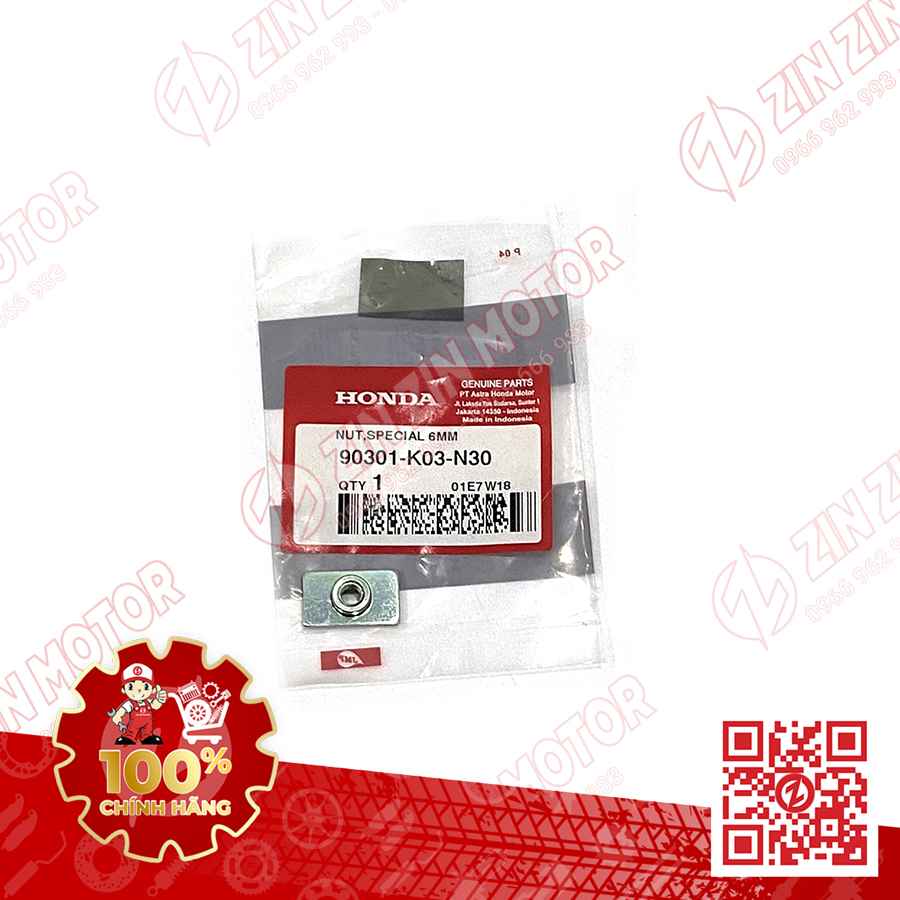 Tán Dè Trước , Đai Ốc Honda U 6mm Sonic 150R K56 , Winner V1 , Supra GTR K56F , Vario 160 K2S