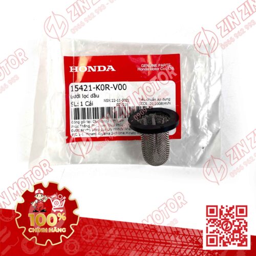 Lưới Lọc Dầu Xả Nhớt Vario 160, AB 160 2022+, AirBlade 125 2022+, AB 125/160 2026 , SH160i/125i 2023 - 2026, SH 150/125 2020, Lead 2022+, SH Mode 2020+, PCX 160, ADV 160, Click 160 15421K0RV00