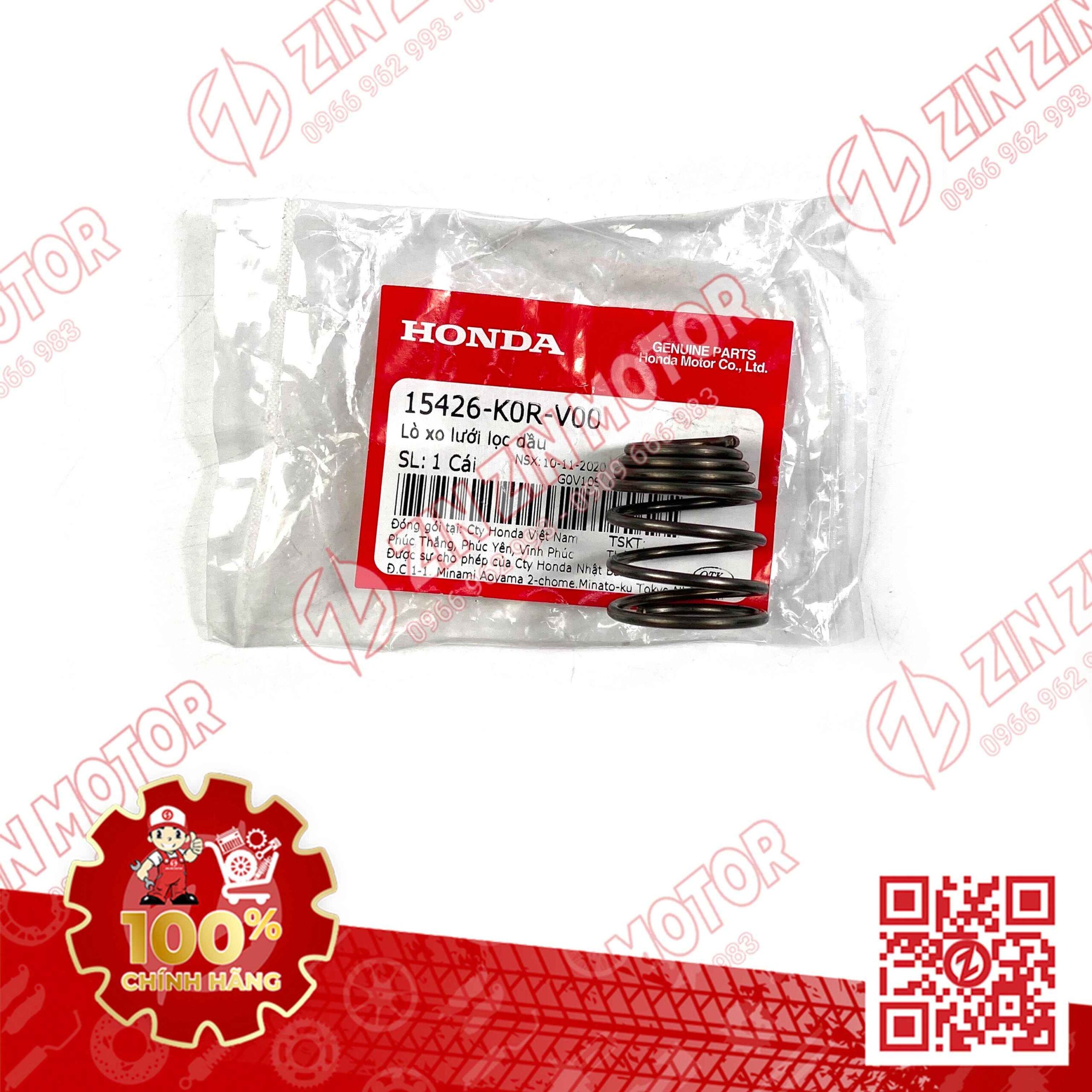 Lò Xo Lưới Lọc Dầu Vario 160, AB 160 2022+, AirBlade 125 2022+, AB 125/160 2026 , SH160i/125i 2023 - 2026, SH 150/125 2020, Lead 2022+, SH Mode 2020+, PCX 160, ADV 160, Click 160 15426K0RV00