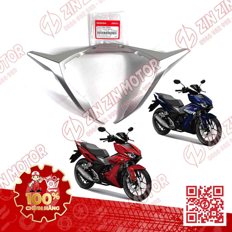 Nắp Trên Tay Lái, Ốp Viền Đồng Hồ Winner X V2 2019+ Bạc NHB24M