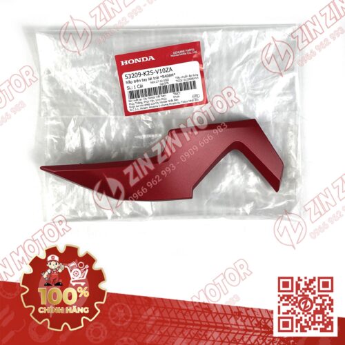 Ốp Nắp Trên Tay Lái, Tai Thỏ Vario 160, Click 160 Trái Đỏ Nhám R406M