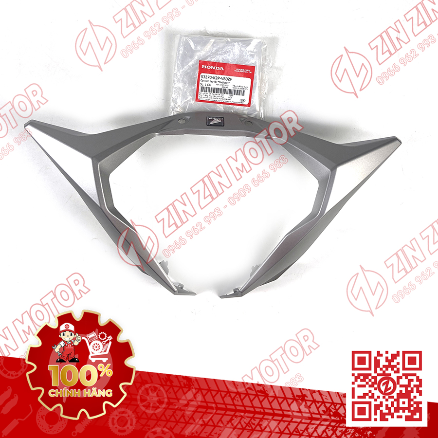 Nắp Trên Tay Lái, Ốp Viền Đồng Hồ Winner X V3 2022+, Winner X V4 2024 Bạc NHB18M