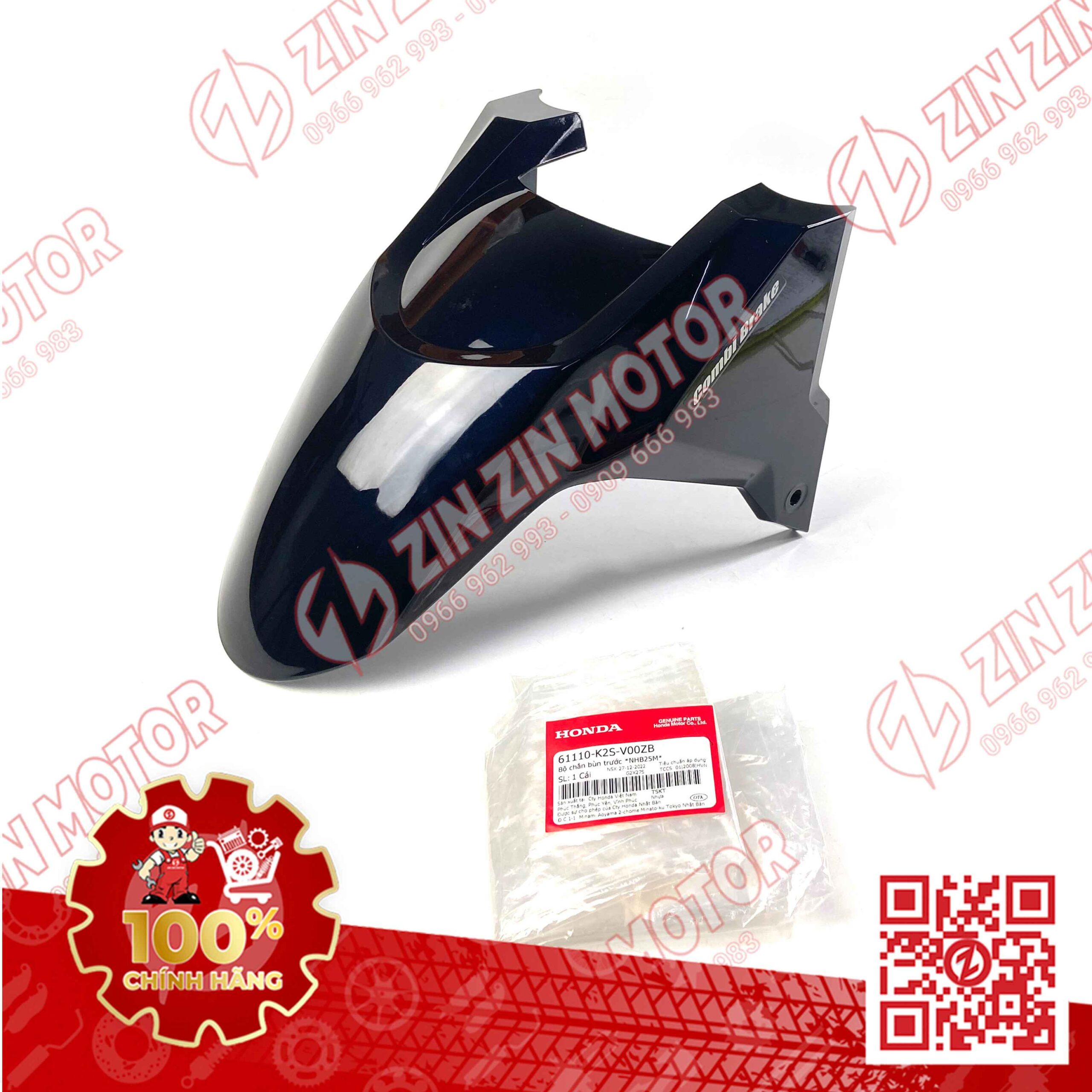 Dè Trước Vario 160, Click 160 Đen Bóng Có Tem Type2