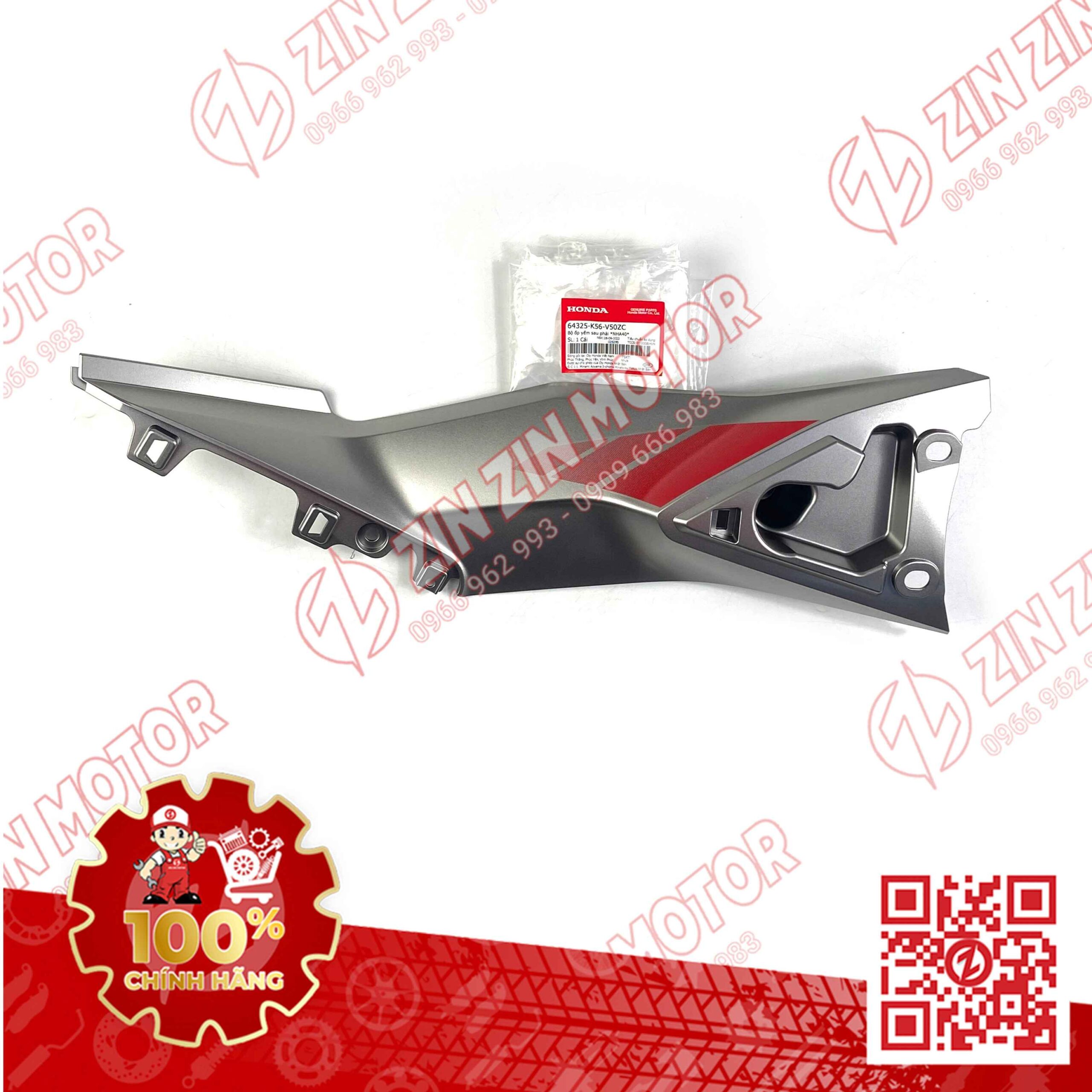 Ốp Ống Yếm, Lườn Giữa Winner X V2 2019+ Phải Bạc Type3