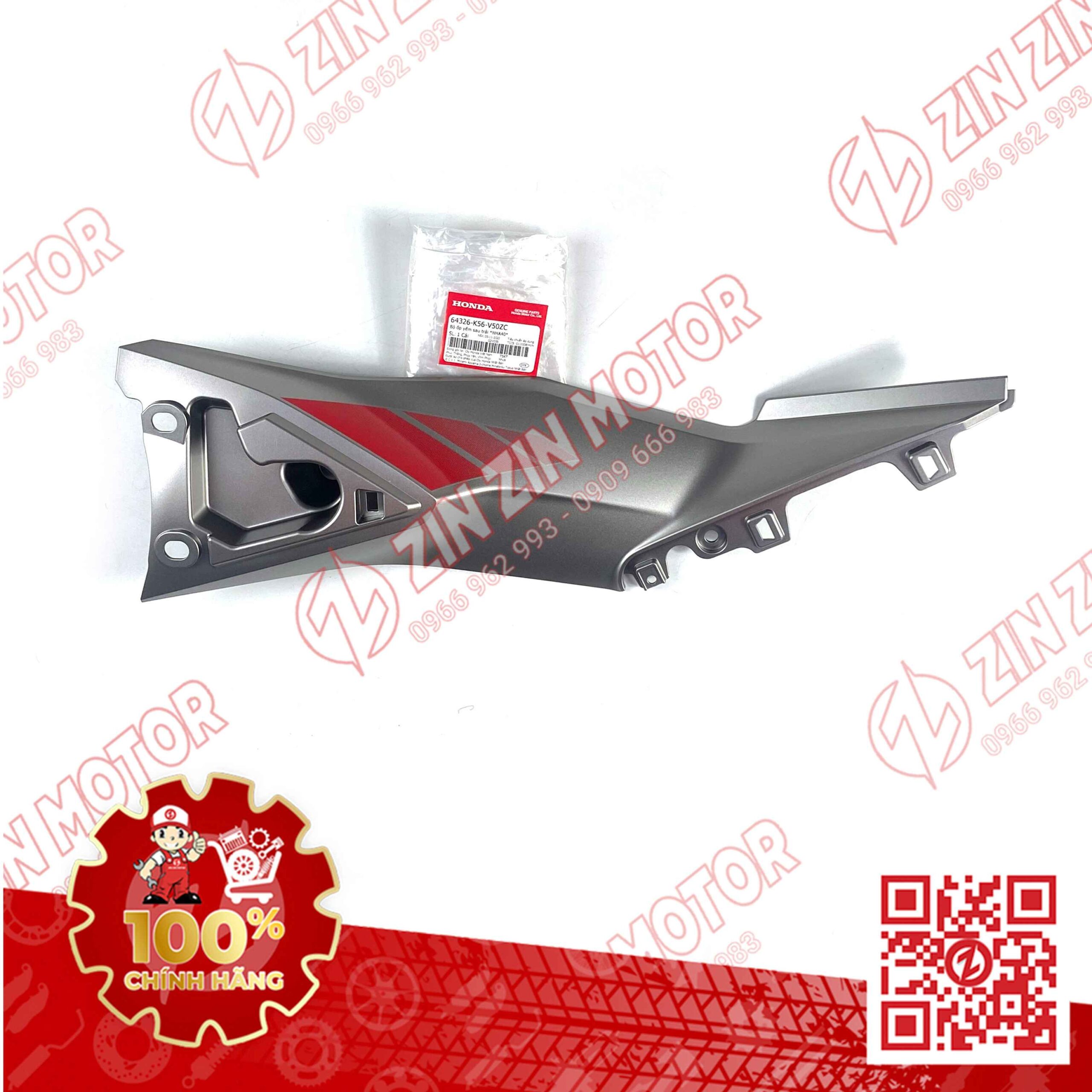 Ốp Ống Yếm, Lườn Giữa Winner X V2 2019+ Trái Bạc Type3