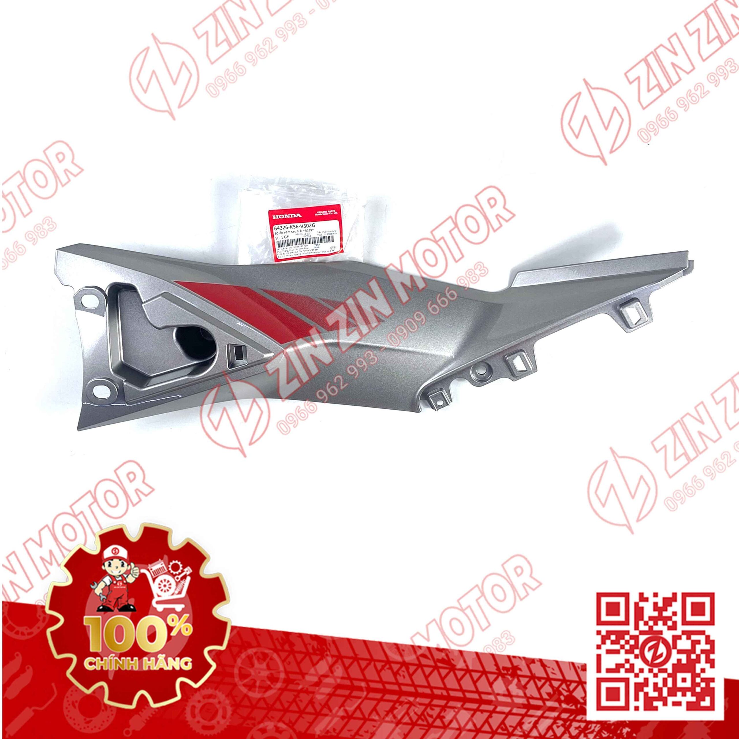 Ốp Ống Yếm, Lườn Giữa Winner X V2 2019+ Trái Bạc Có Sẵn Tem Type1