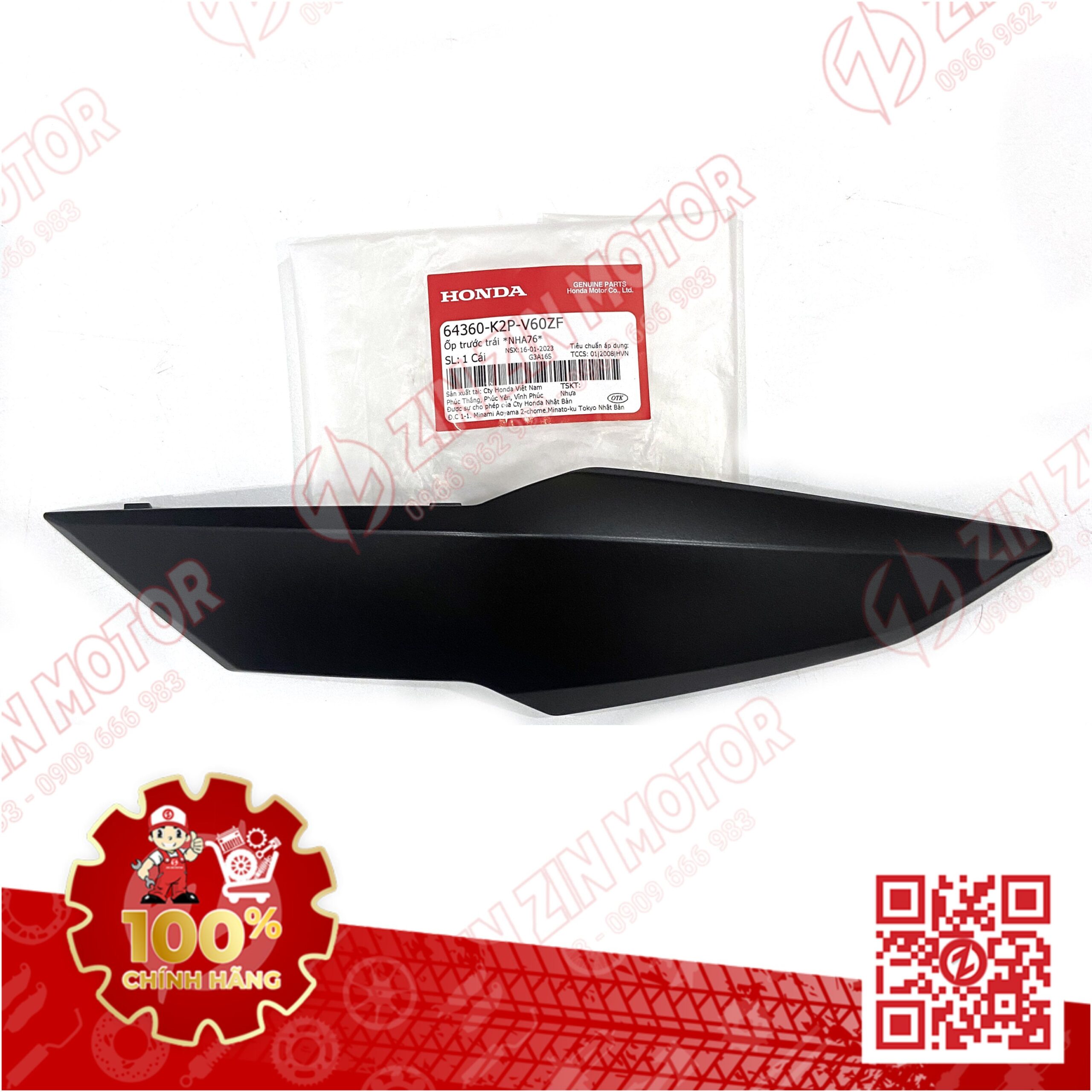 Ốp Đèn Pha Winner X V3 2022+ Trái Đen Nhám NHA76M