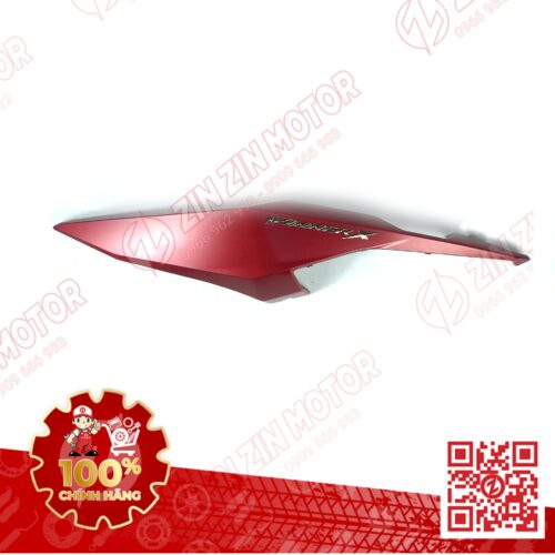 Alternative view of Ốp Hông Sườn, Bụng Sau Winner X V3 2022+, Winner X V4 2024 Trái Đỏ Nhám Bạc Có Sẵn Tem Type2