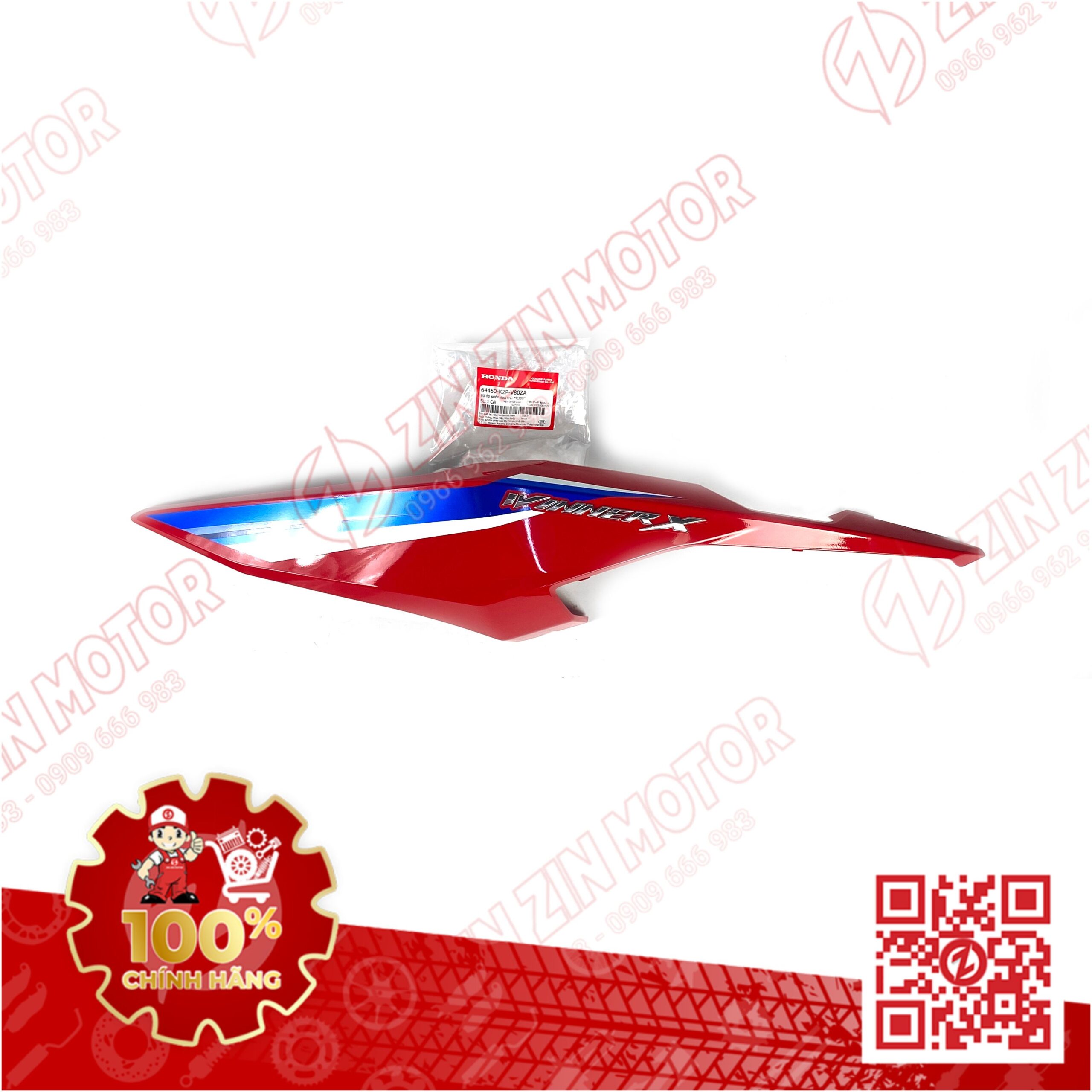 Ốp Hông Sườn, Bụng Sau Winner X V3 2022+ Trái Đỏ Có Sẵn Tem R389