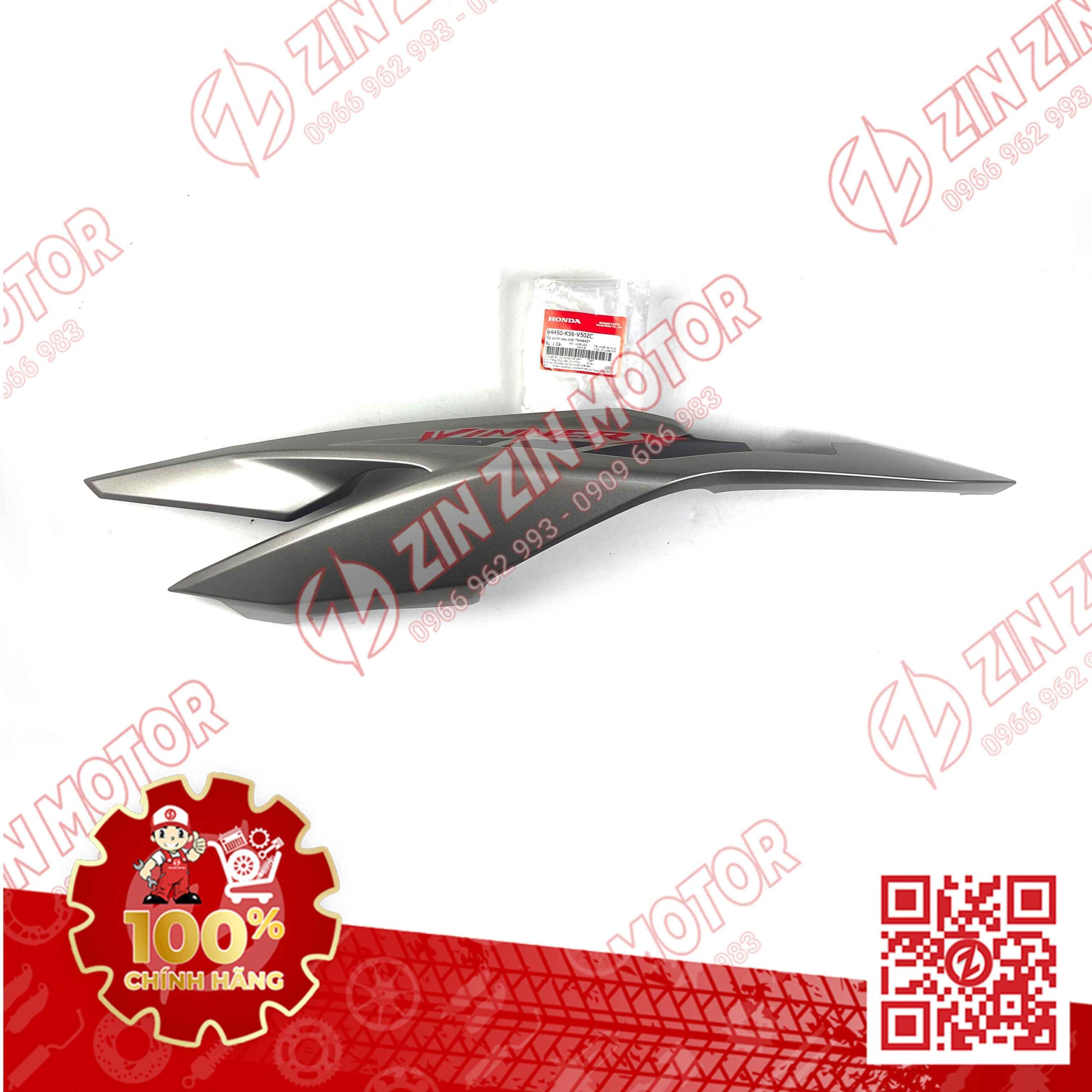 Ốp Hông Sườn, Bụng Sau Winner X V2 2019+ Trái Bạc Có Sẵn Tem Type3
