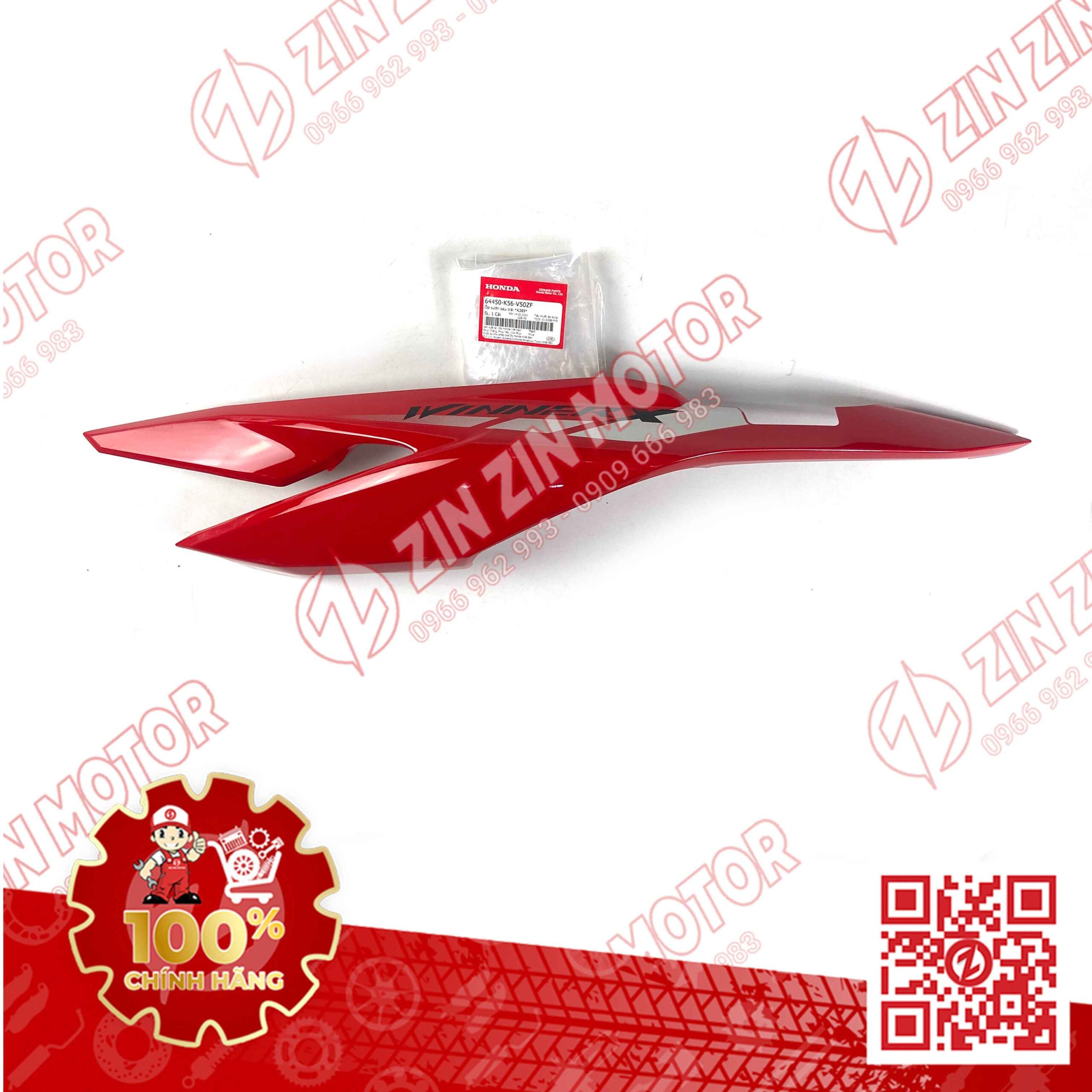 Ốp Hông Sườn, Bụng Sau Winner X V2 2019+ Trái Đỏ Có Sẵn Tem Type1