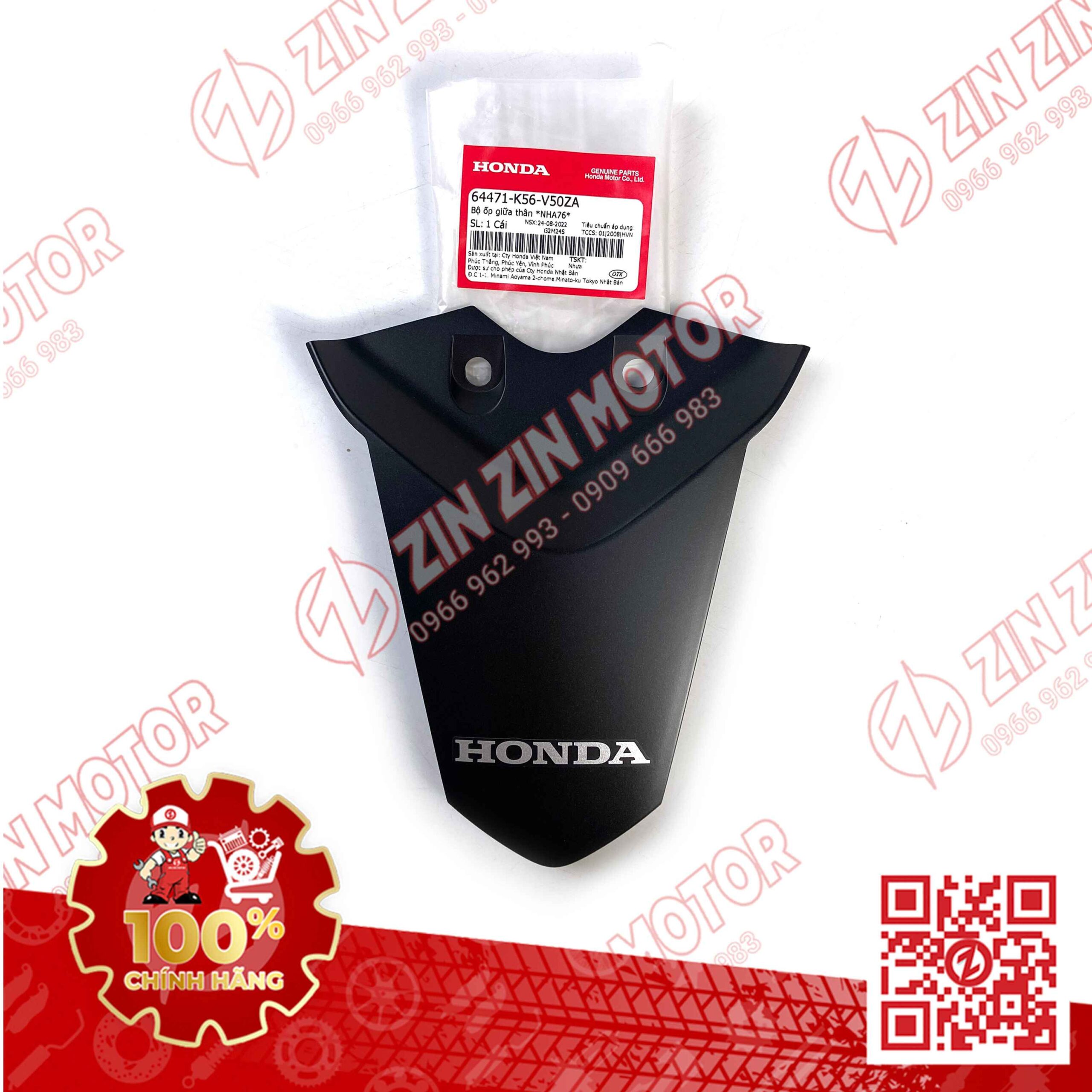 Mu Rùa Ốp Đuôi Sau Winner X V2 2019+ Đen Nhám Có Sẵn Tem Type4