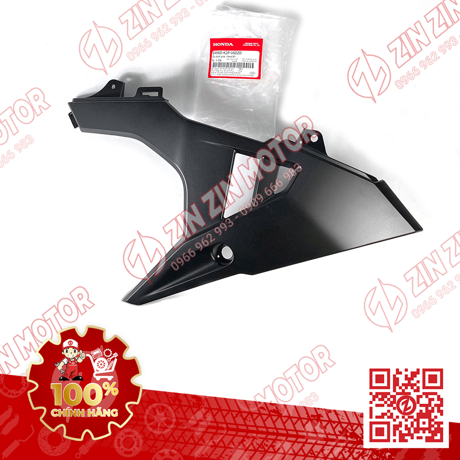 Ốp Bảo Vệ Chân Yếm Dưới, Mỏ Cày Winner X V3 2022+, Winner X V4 2024 Phải Đen Nhám NHA76M