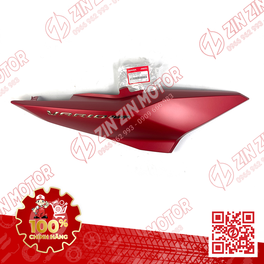 Ốp Sườn, Bụng Sau Vario 160, Click 160 Phải Đỏ Nhám Có Tem Type5