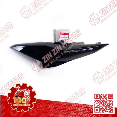 Ốp Sườn, Bụng Sau Vario 160, Click 160 Trái Đen Bóng Có Tem Type2